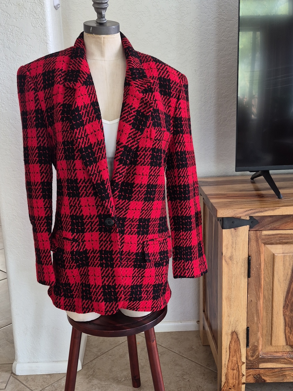 Vtg. JH Collectibles  Textured, Wool blend Blazer Sz10/ Medium